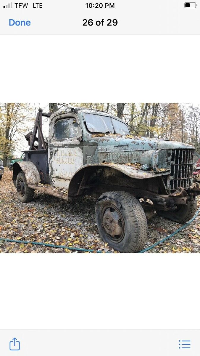 1943 dodge power wagon green 4wd manual
