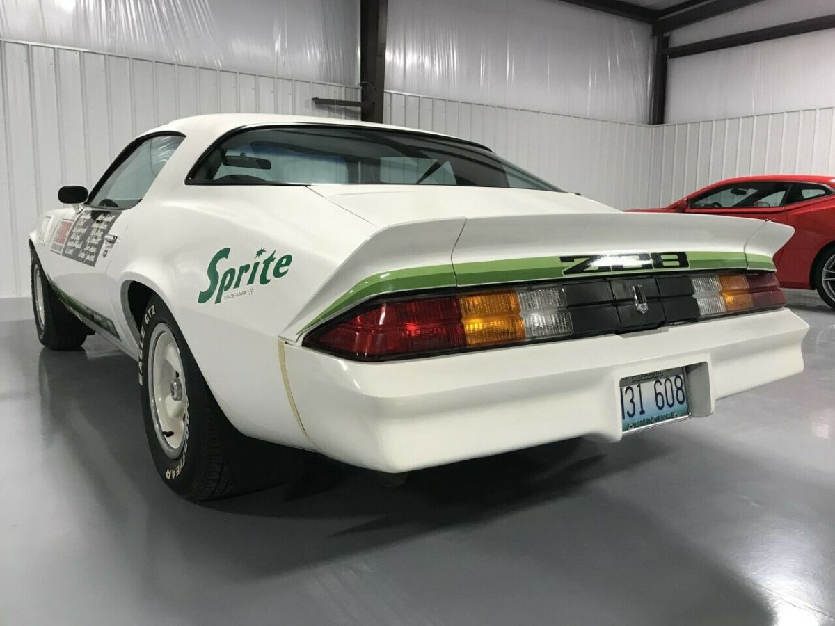 real z28 coca cola sprite iroc race of champions promotion car with 21,315 miles