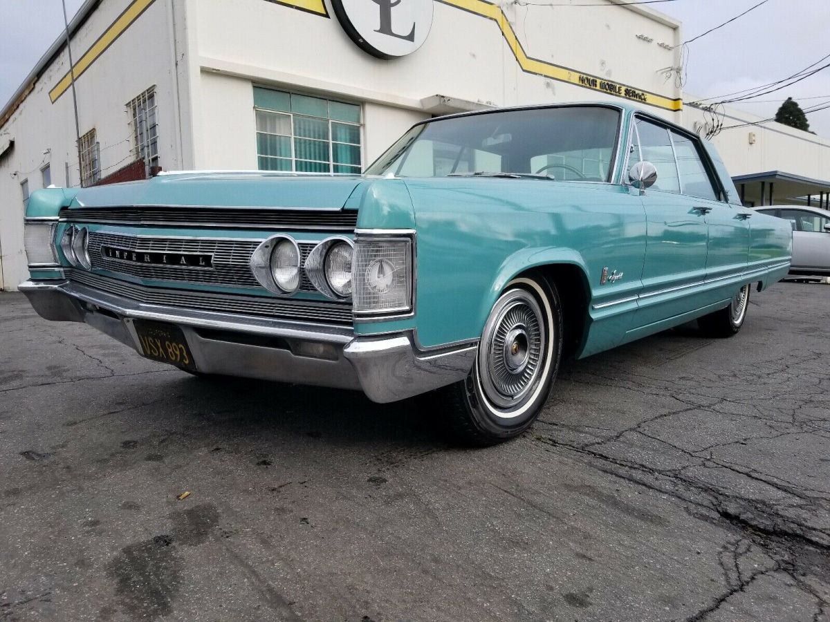 1967 chrysler imperial sedan blue rwd automatic crown
