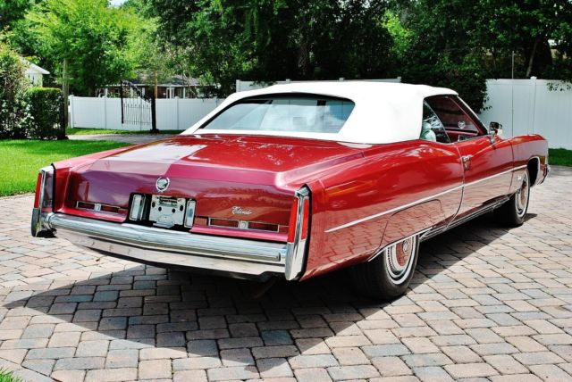 simply amazing 1974 cadillac eldorado convertible very rare paint color sweet