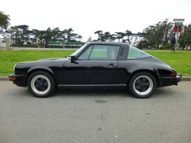 1987 porsche 911 carrera targa g50 3.2 liter black tan leather 77k no reserve