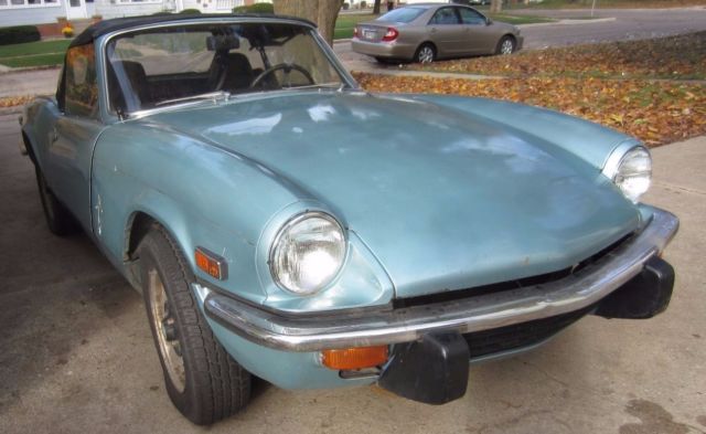 1972 triumph spitfire convertible - garage find! no reserve!
