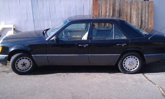 1992 mercedes benz 400e low miles, black and tan, well maintained two owners