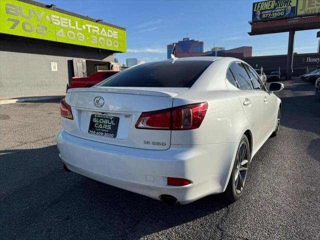2012 lexus is 250 base