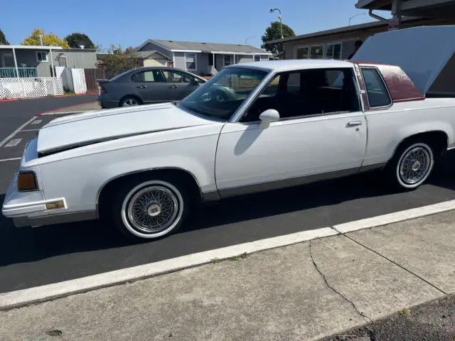 1987 oldsmobile cutlass supreme coupe white rwd automatic brougham