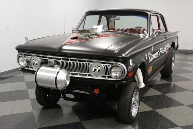 1962 mercury comet gasser 4082 miles hot rod black coupe 454 v8 3 speed automati