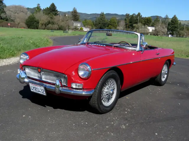1967 mgb restored 5-sp, pwr steering, calif 3-owner doc'd, suspension upgrades