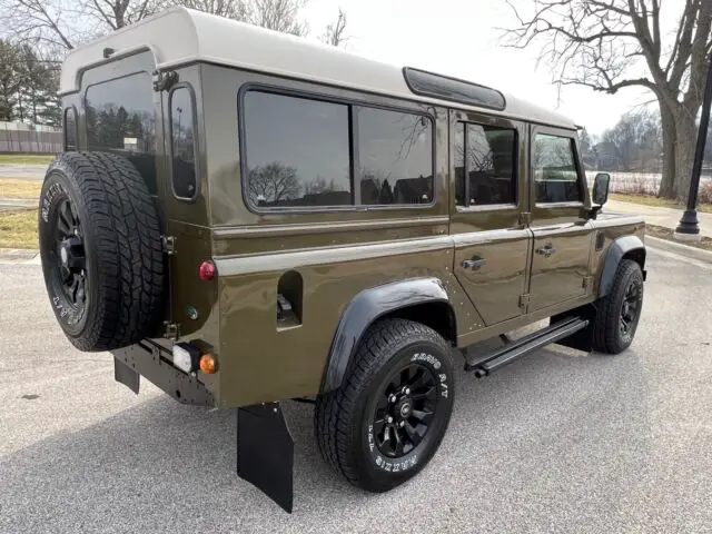 1997 land rover defender 110 left hand drive lhd suv brown 4wd manual
