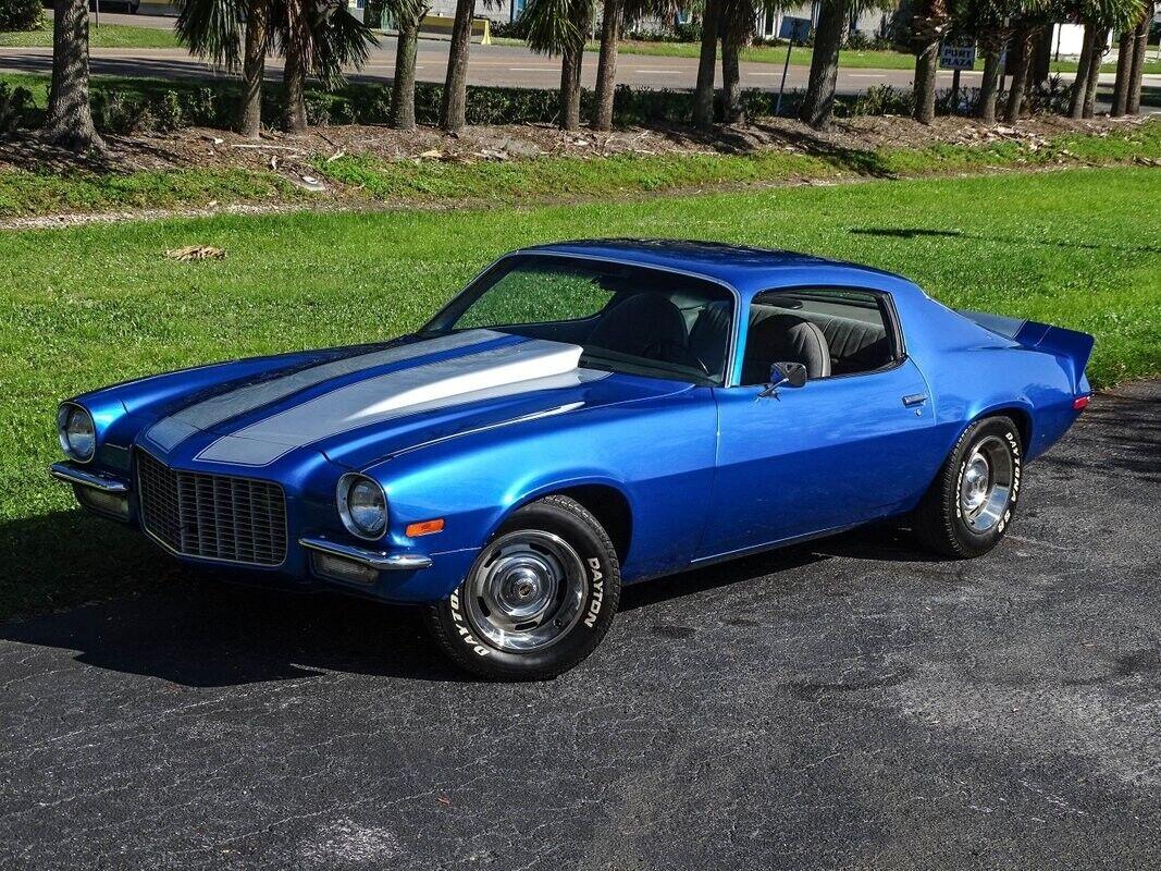 1971 chevrolet camaro electric blue metallic 454 cid v8 15998 miles