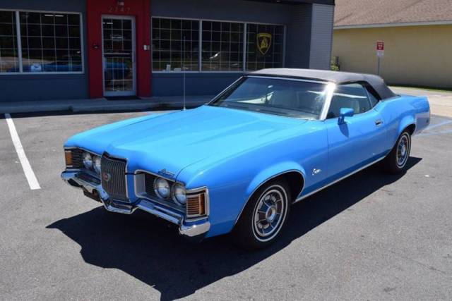 1971 mercury cougar xr7 1 blue convertible v8 other automatic