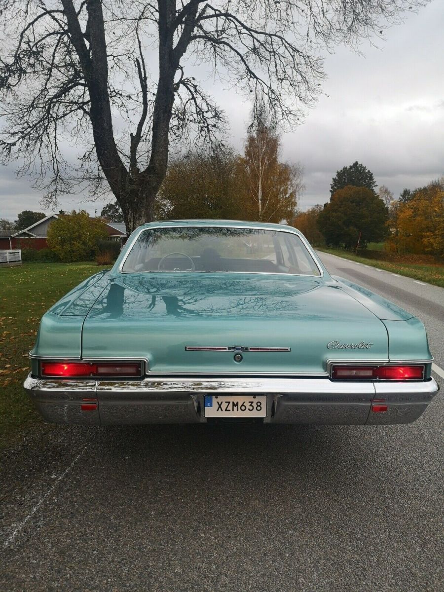 1966 chevrolet bel air sedan green rwd manual 4 door