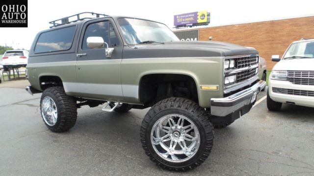 1989 4x4 lifted k5 blazer like jimmy bronco suburban tahoe ram off road mud