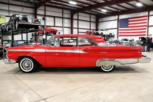 1959 ford galaxie 1 red coupe v8 manual