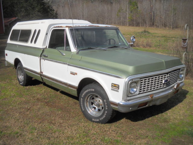1972 chevrolet c10 cheyenne super pickup with factory air conditioned cab