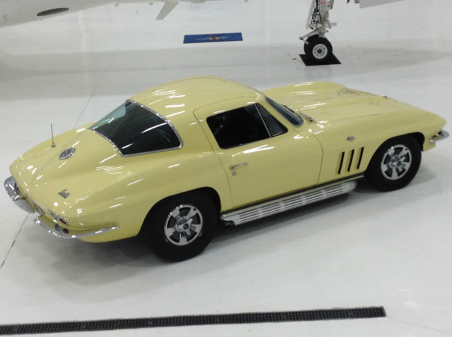 1966 corvette sunflower yellow l79 coupe numbers matching car