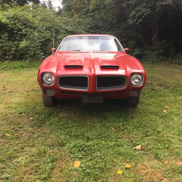 1971 pontiac firebird formula 400 rear spoiler rally ii's tach/gauges no reserve