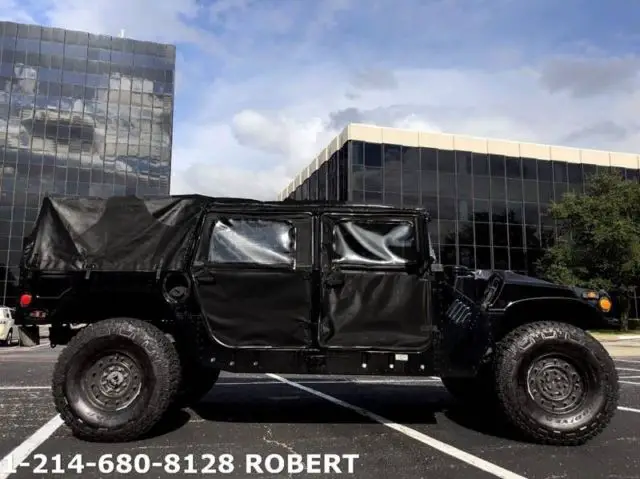 1989 hummer h1 humvee m998 hmmwv 4x4 41000 miles black suv v8 6.2l automatic