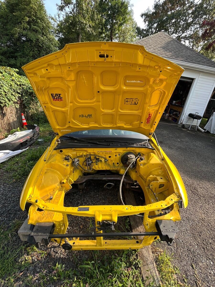 1990 acura integra hatchback yellow fwd manual rs