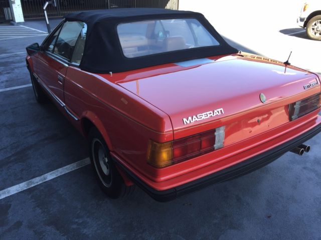 1987 maserati zagato biturbo cabrio