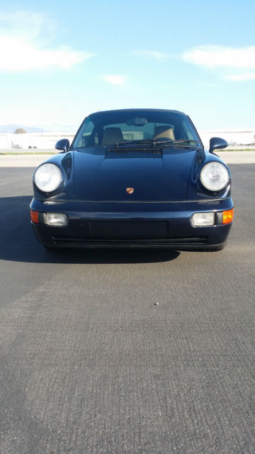 1994 porsche 911 carrera 2 964 tiptronic sunroof coupe blue / tan