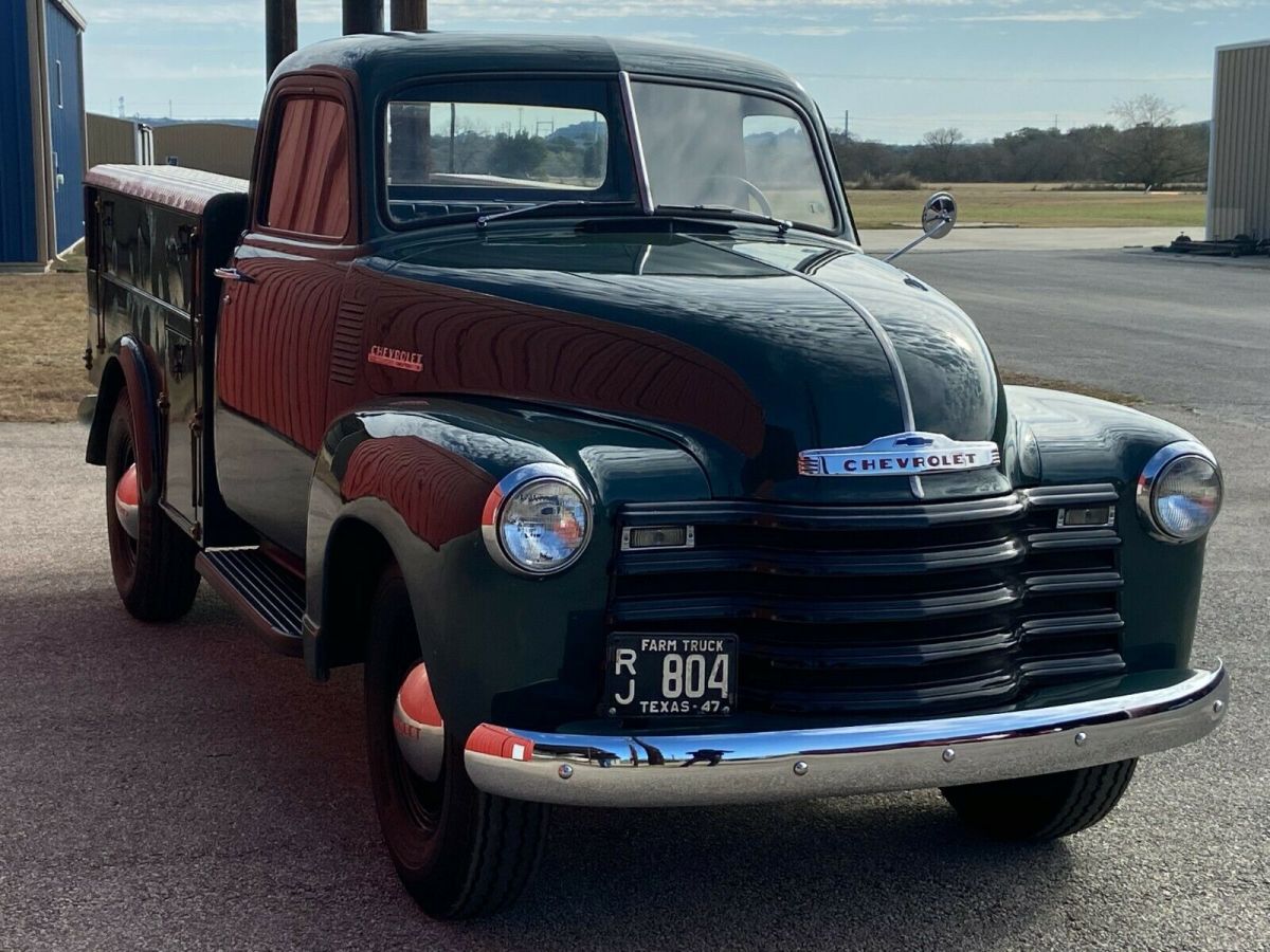 1947 chevy truck (a museum piece/ an advertisement piece)