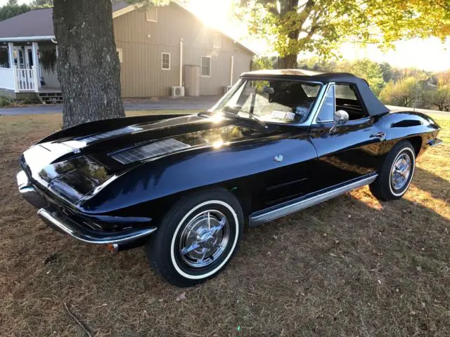 1963 corvette convertible 327 4 speed manual