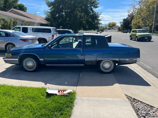 1991 cadillac fleetwood coupe blue fwd automatic