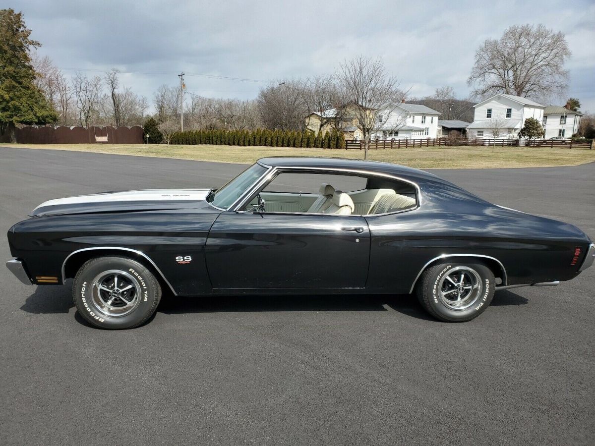 1970 chevrolet chevelle ss sportscar black rwd manual ss 454