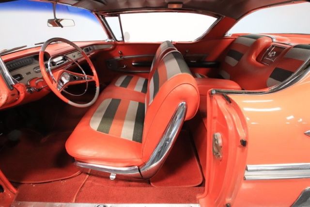 1958 chevrolet impala 6857 miles rio red coupe 348 v8 3 speed manual