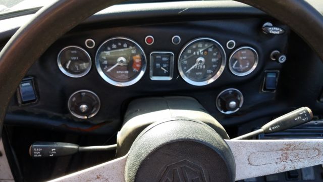 fair condition running classic white mgb for wine country cruising