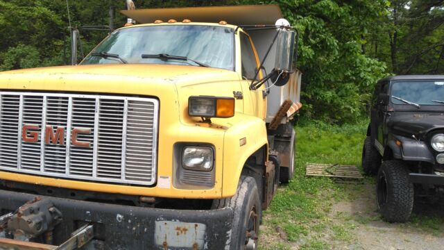 1991 gmc c7000 topkick pickup yellow rwd automatic c7h042