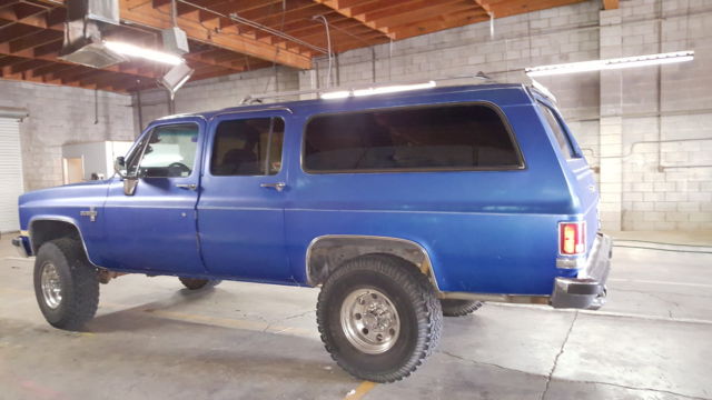 1986 chevy suburban k20 4x4 3/4 ton