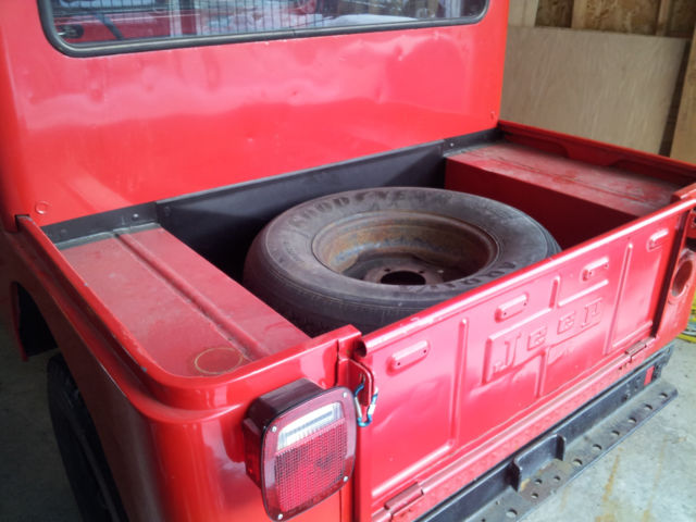 1978 jeep cj 5 (red) with 6 ft. meyers plow (used)