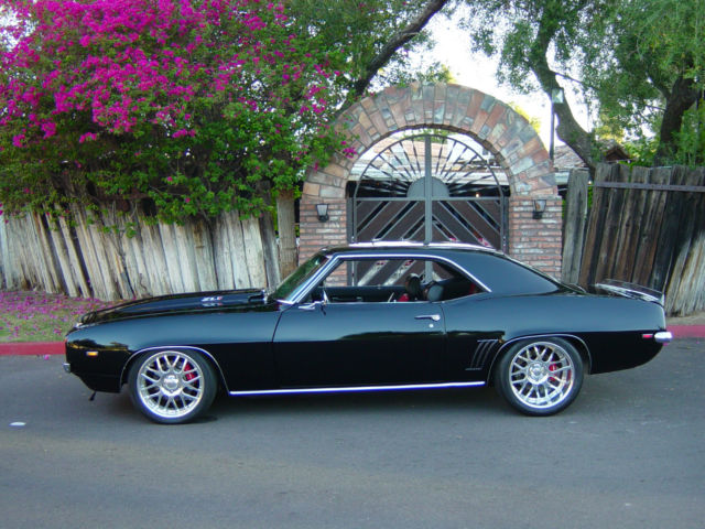 1969 chevy camaro custom built-supercharged ls-3 black 5 spd. neck snapper
