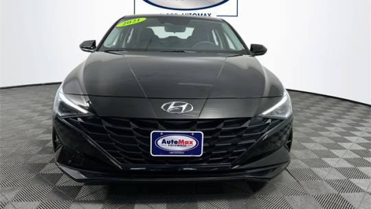 2021 hyundai elantra hybrid blue