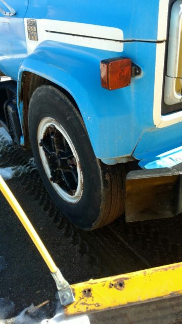 1973 chevy c65 dump truck with snow plow