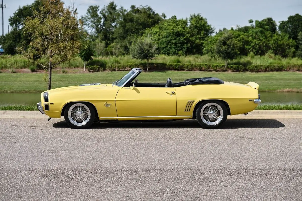1969 chevrolet camaro ss convertible super sport yellow