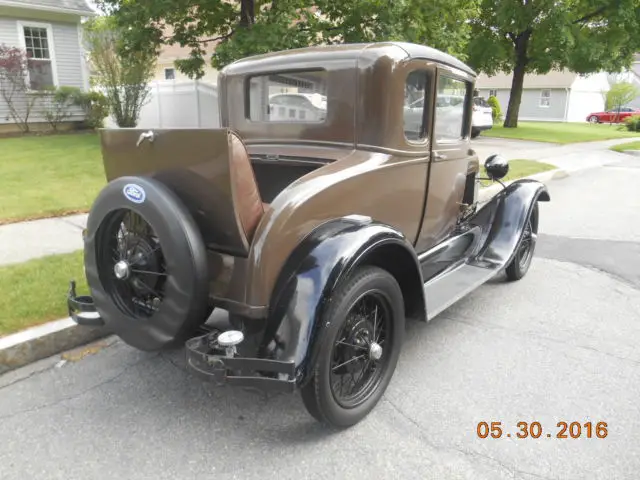 1929 ford model a standard coupe w/rumble