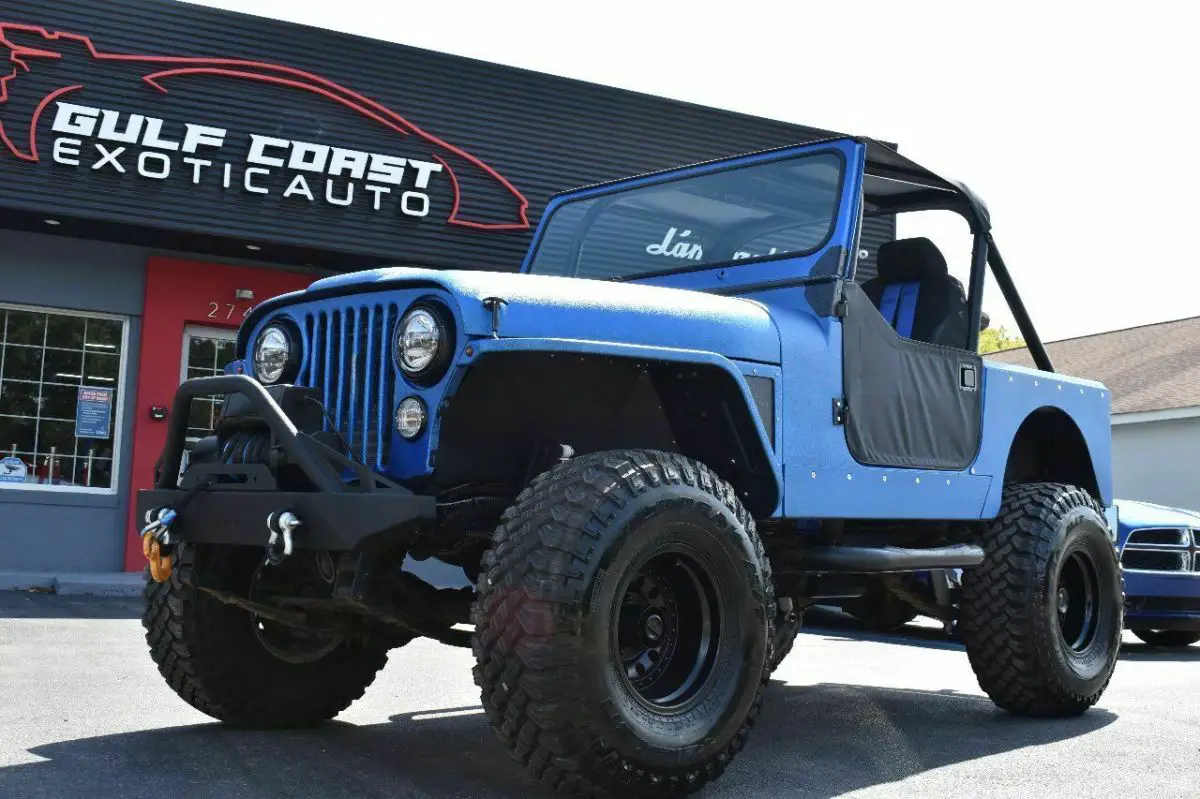 1984 jeep cj-7 base 2dr 4wd suv 1000 miles blue suv 2.5l i4 manual 4-speed