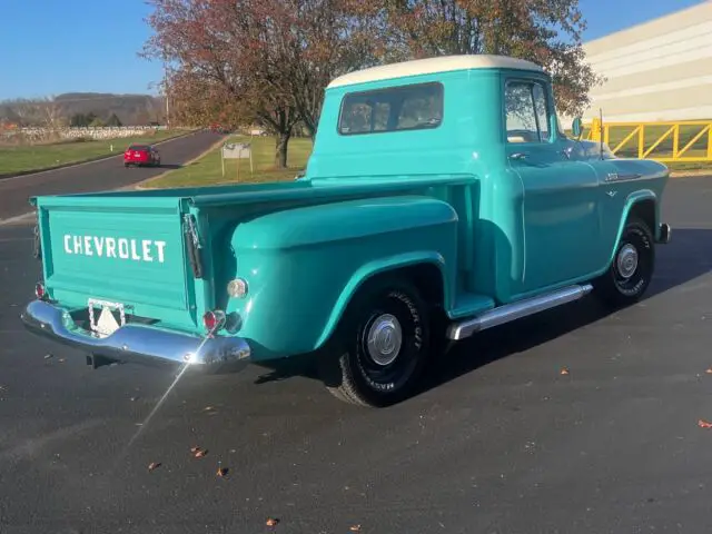 1956 chevrolet 3100 pickup blue rwd manual apache