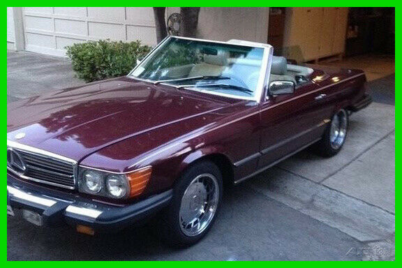 1985 mercedes benz 380 sl convertible 3.8l v8 automatic 153k mi soft top ac cc