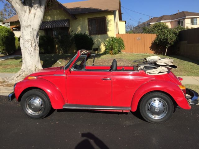 1974 vw beetle convertible californian classic low miles ! no reserve!