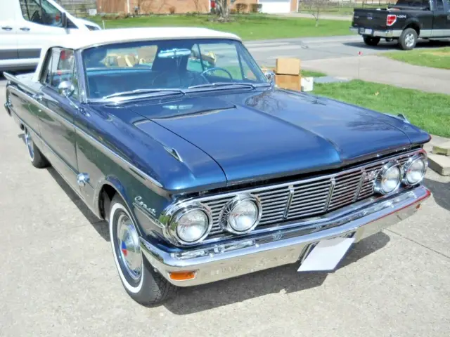 1963 mercury comet s-22 convertible 260 v8 factory 4 speed manual floor shift