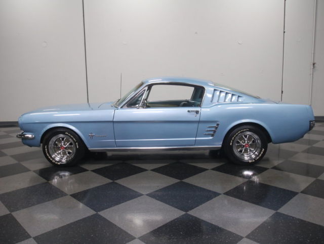 pro built 289 v8 w/lots of pop, 5-speed, front disc brakes, duals, turn-key 2+2!