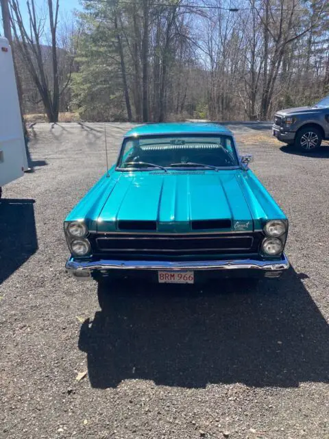 1965 mercury comet coupe sportscar blue rwd manual cyclone