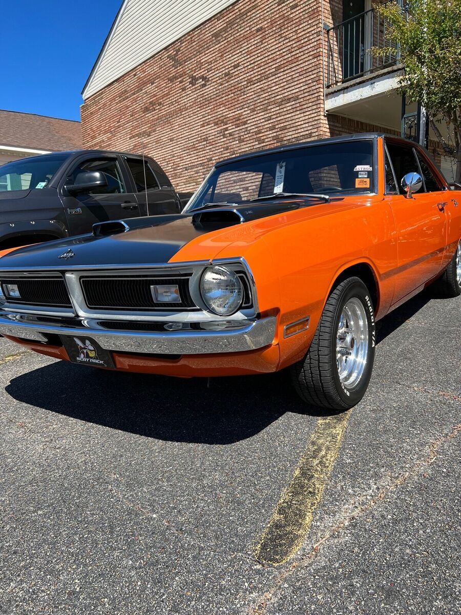 1970 dodge dart sportscar orange rwd automatic