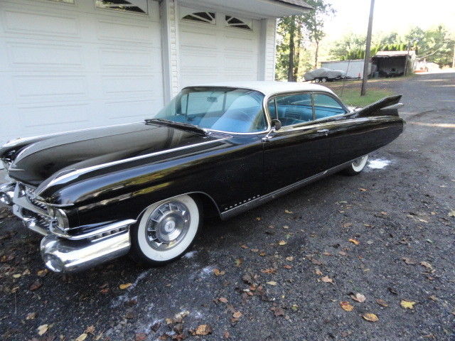 cadillac 1959 eldorado seville black exterior blue interior