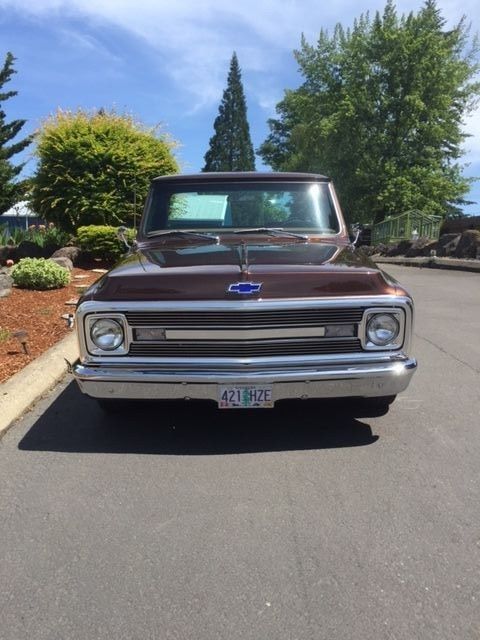 root beer brown 1969 chevy shortbed