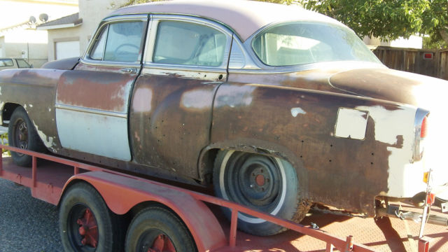 1954 chevrolet bel air base sedan 4-door 6cyl 3 speed transmission- pick up only