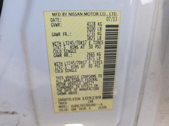 2013 nissan nv cargo nv2500 hd sv